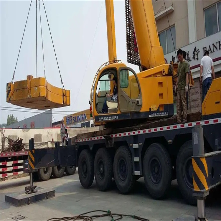 长坡镇当地吊车出租|机器吊装|75吨|工厂搬迁服务